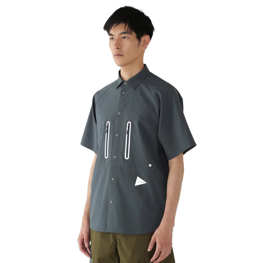 and Wander Tech Short Sleeve Shirt Dark Green