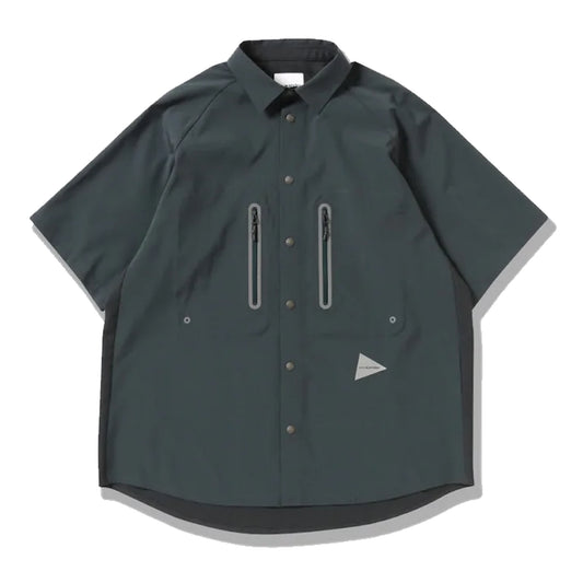 and Wander Tech Short Sleeve Shirt Dark Green