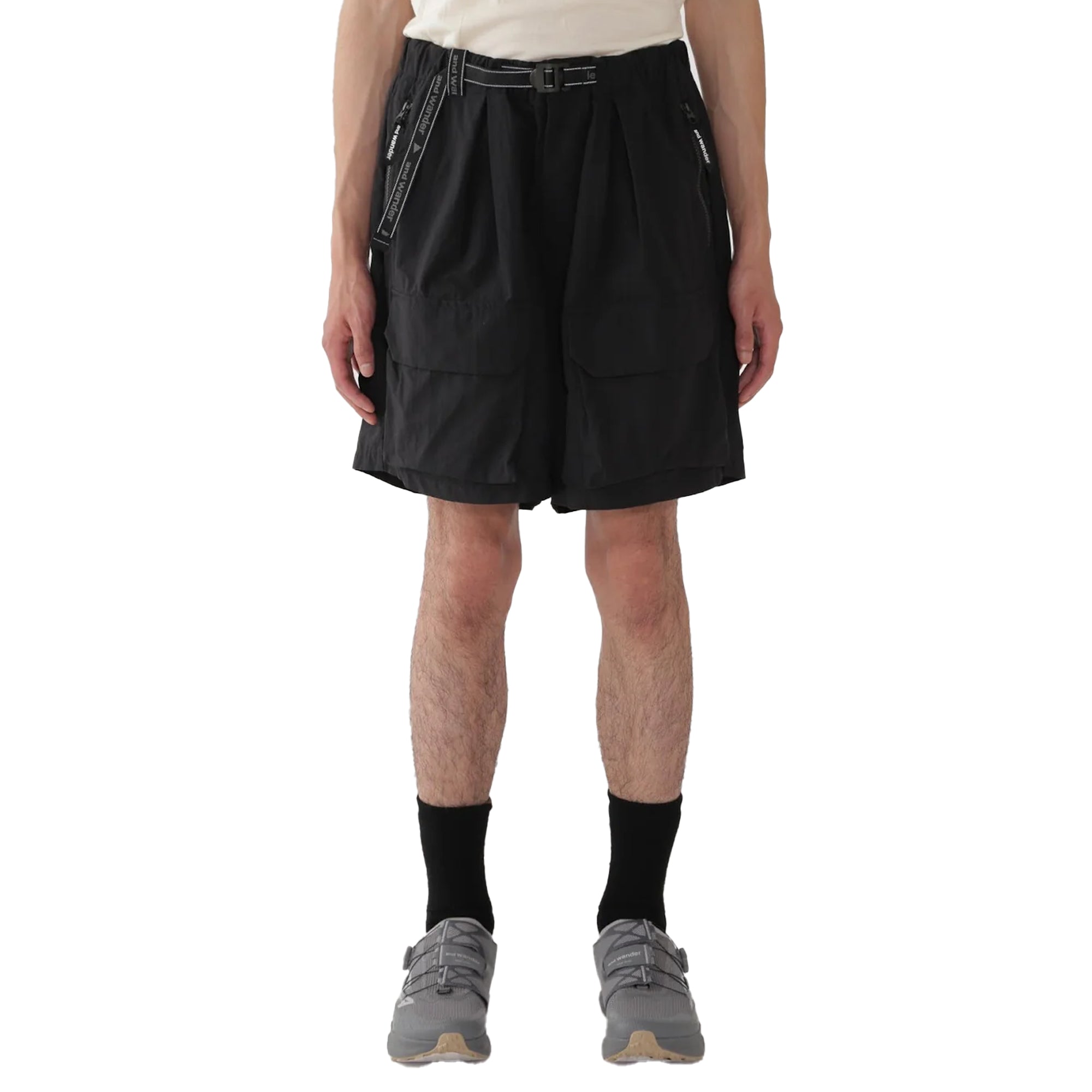 and Wander Twill Short Pants Black