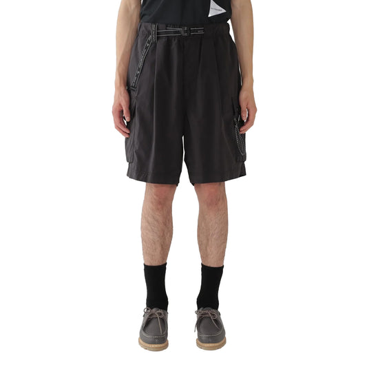 and Wander Oversized Cargo Shorts Black