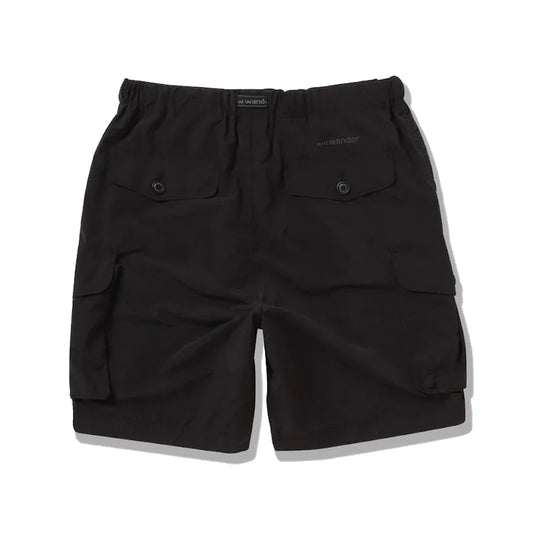 and Wander Oversized Cargo Shorts Black