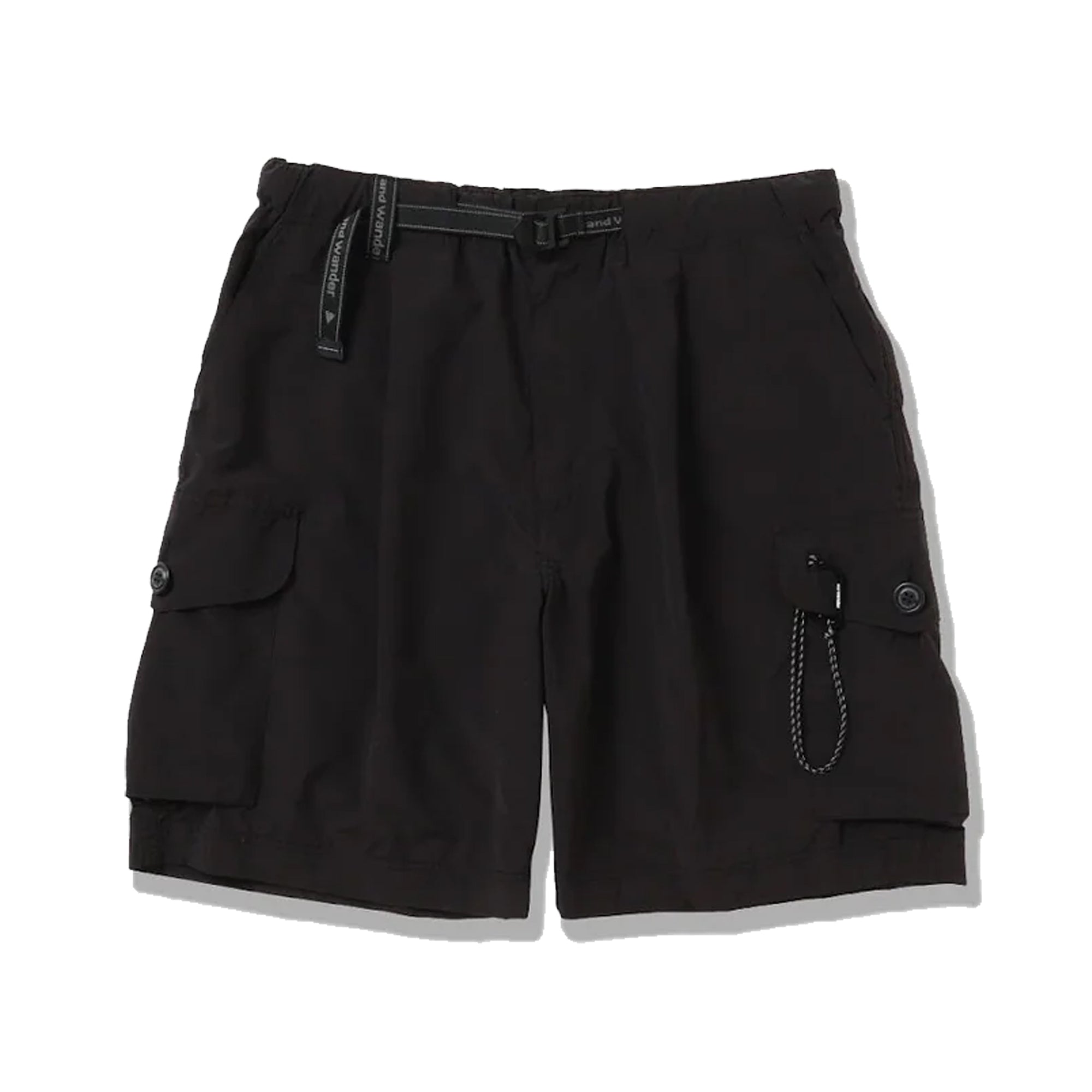 and Wander Oversized Cargo Shorts Black