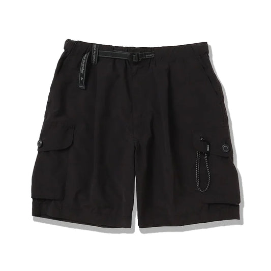 and Wander Oversized Cargo Shorts Black