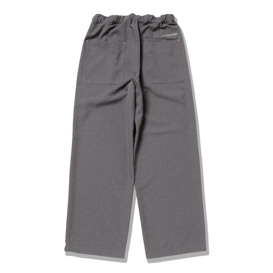 and Wander PE Melange Twill Wide Pants Gray