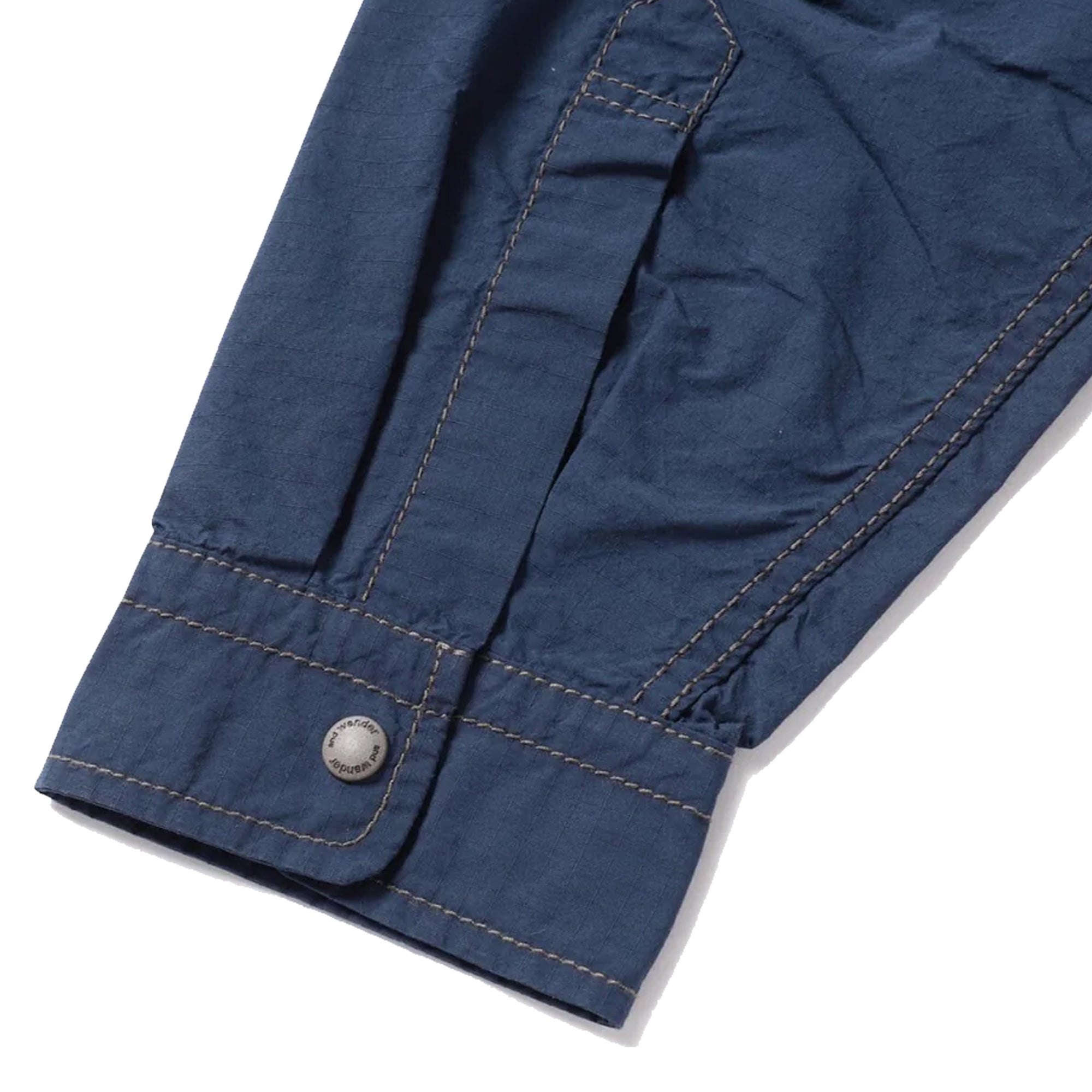 and Wander Cordura Cotton Rip Shirt Jacket Blue