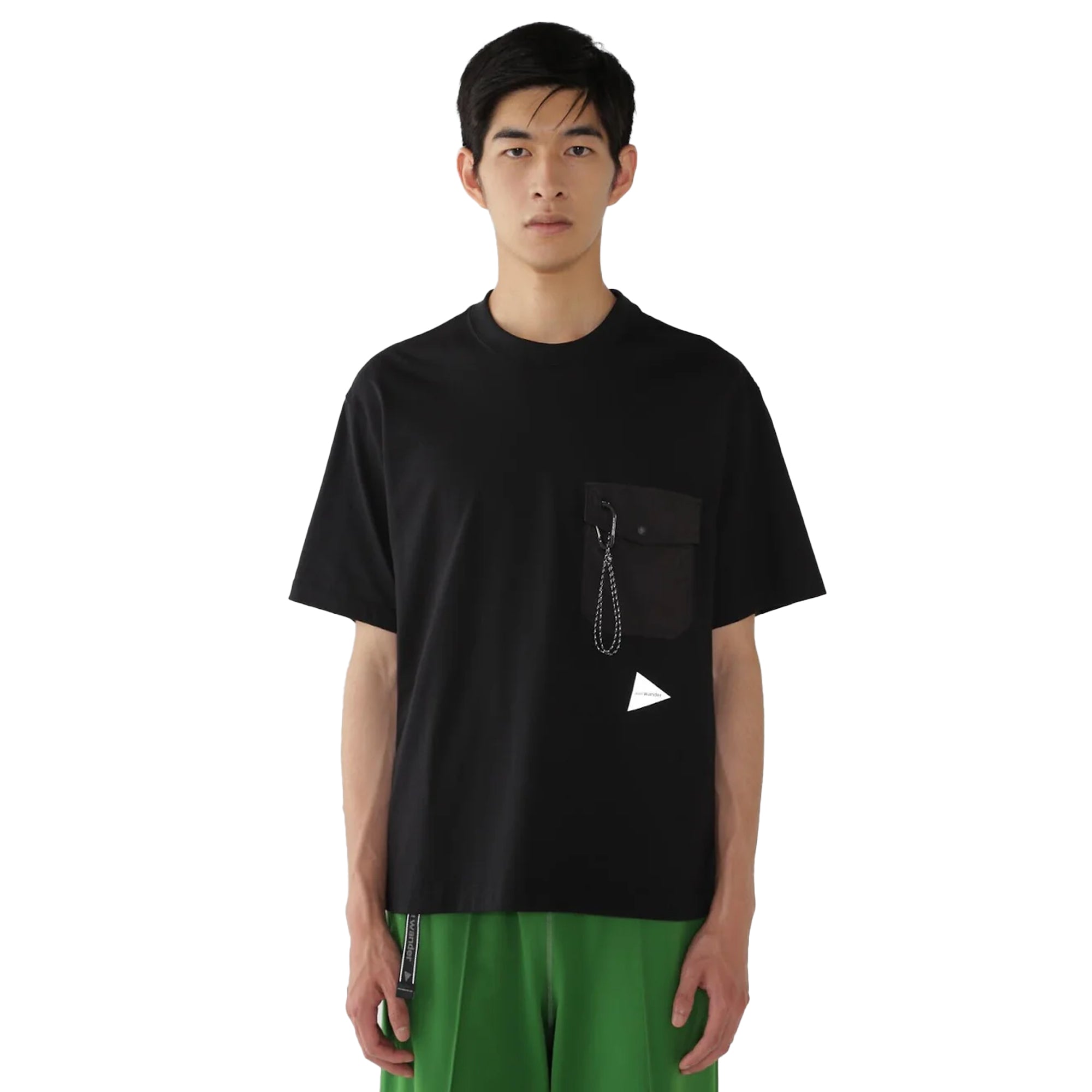 and Wander Pocket T-Shirt Black