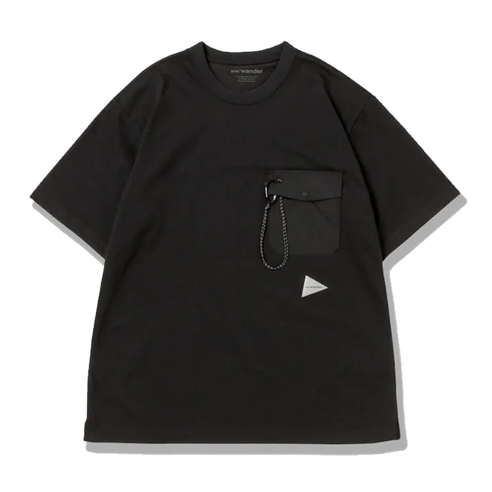 and Wander Pocket T-Shirt Black