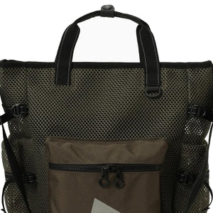 and Wander 3D Mesh 2-Way Tote Bag Khaki