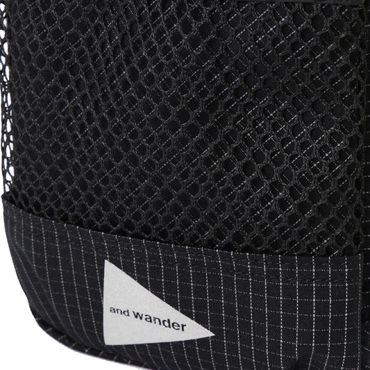 and Wander Reflective Rip Shoulder Pouch Black