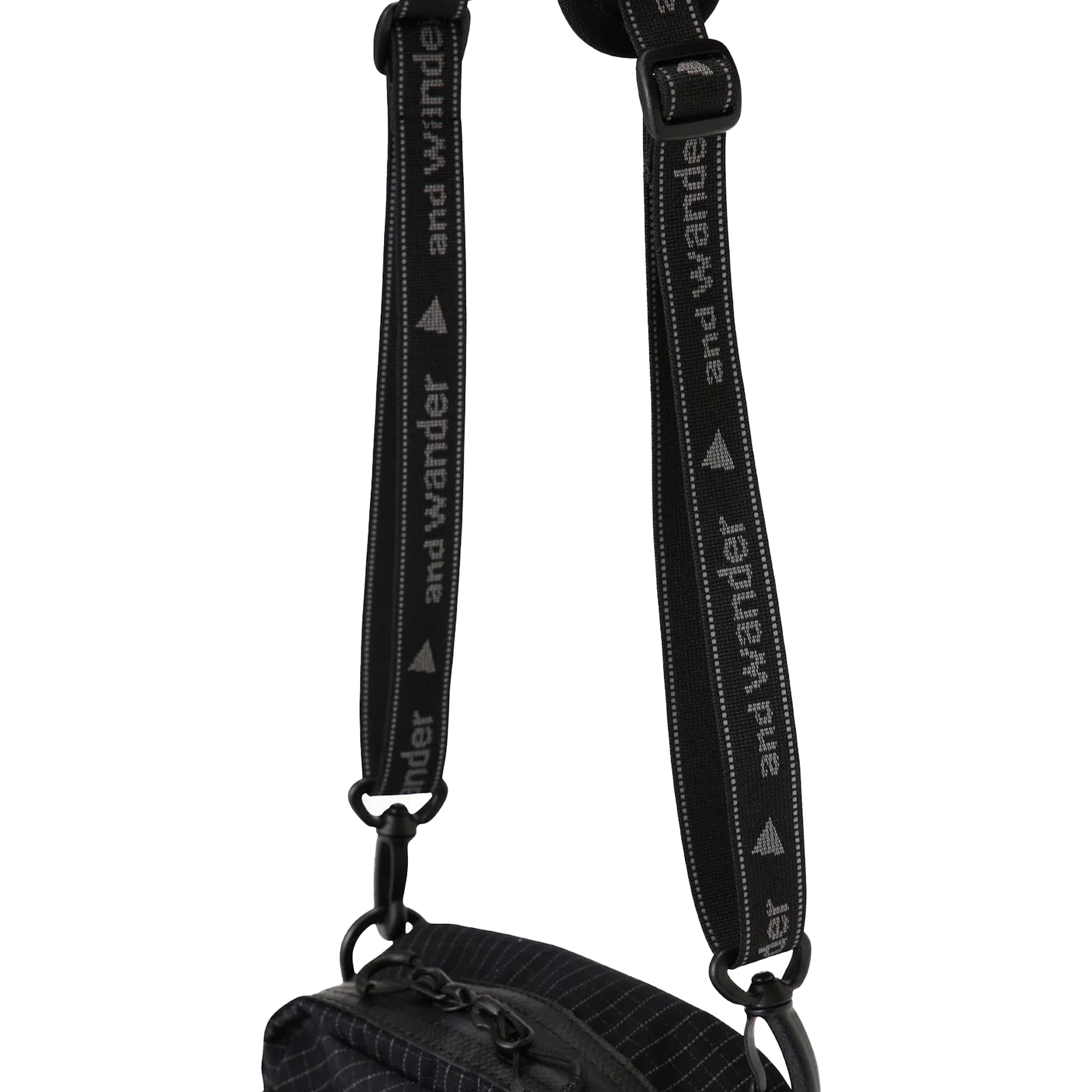 and Wander Reflective Rip Shoulder Pouch Black