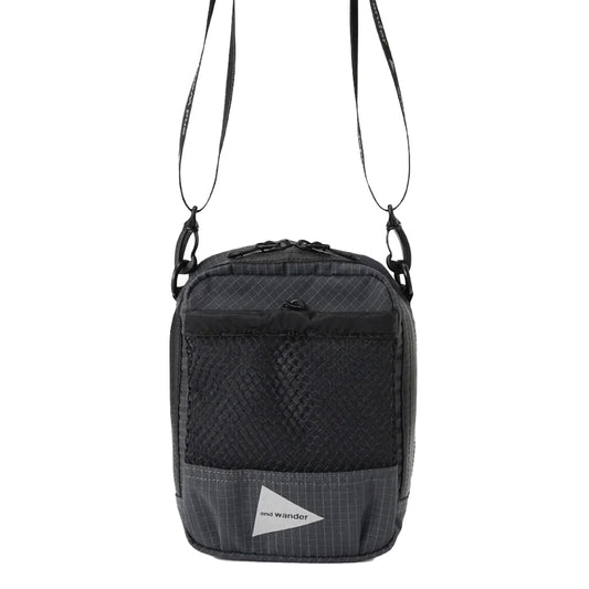 and Wander Reflective Rip Shoulder Pouch Charcoal