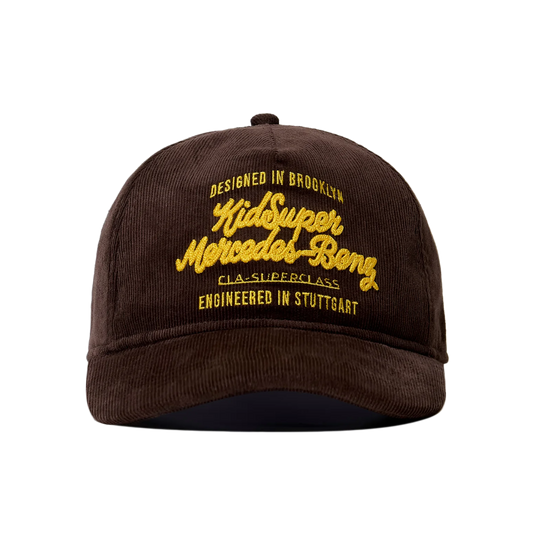 Kidsuper x Mercedes Benz Chainstitch Hat Brown