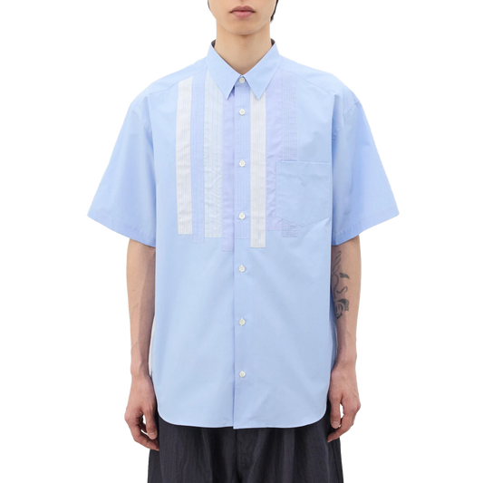 Comme des Garcons Homme Mix Panel Shirt HQ-B017-051 Saxe