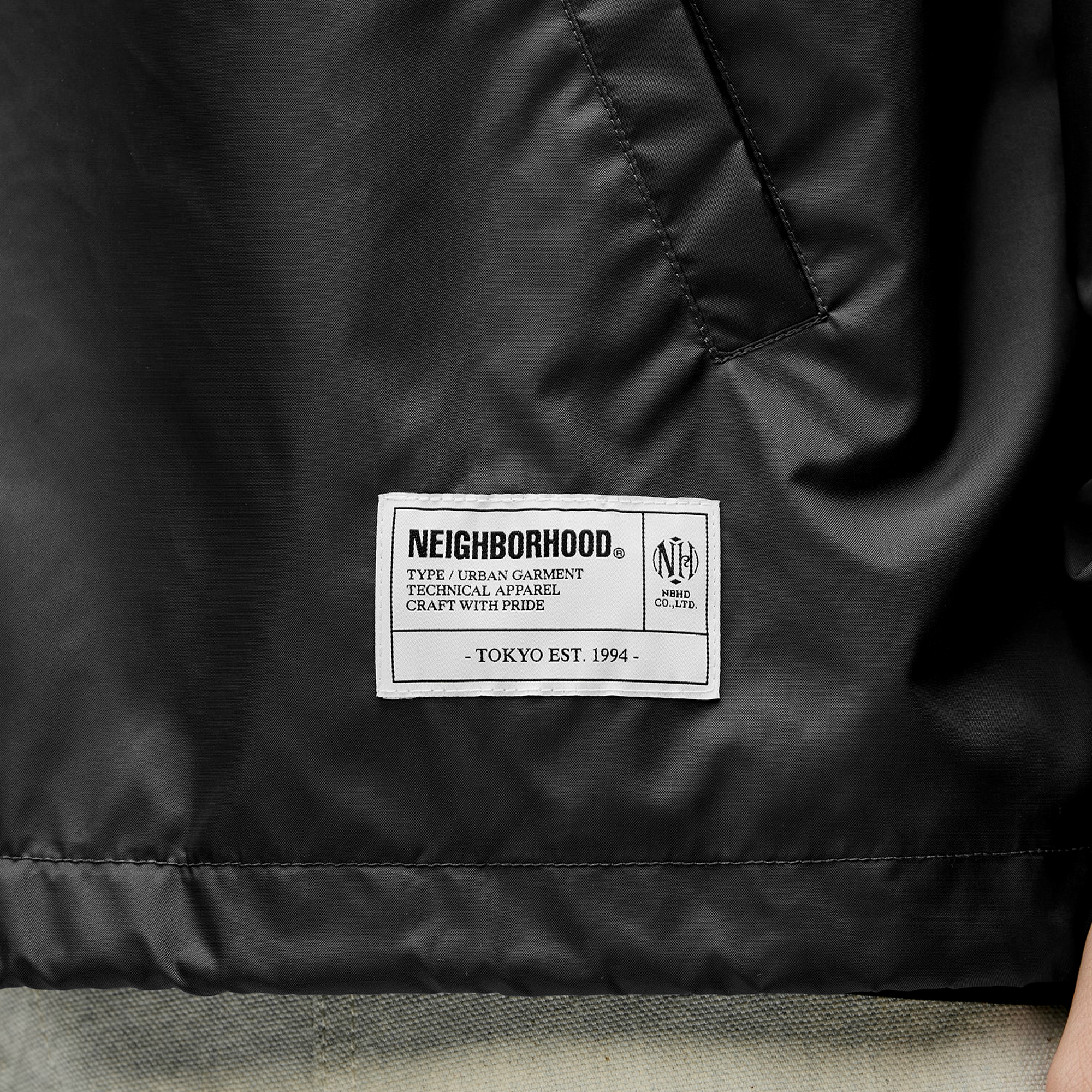 Neighborhood Windbreaker Jacket-1 Black