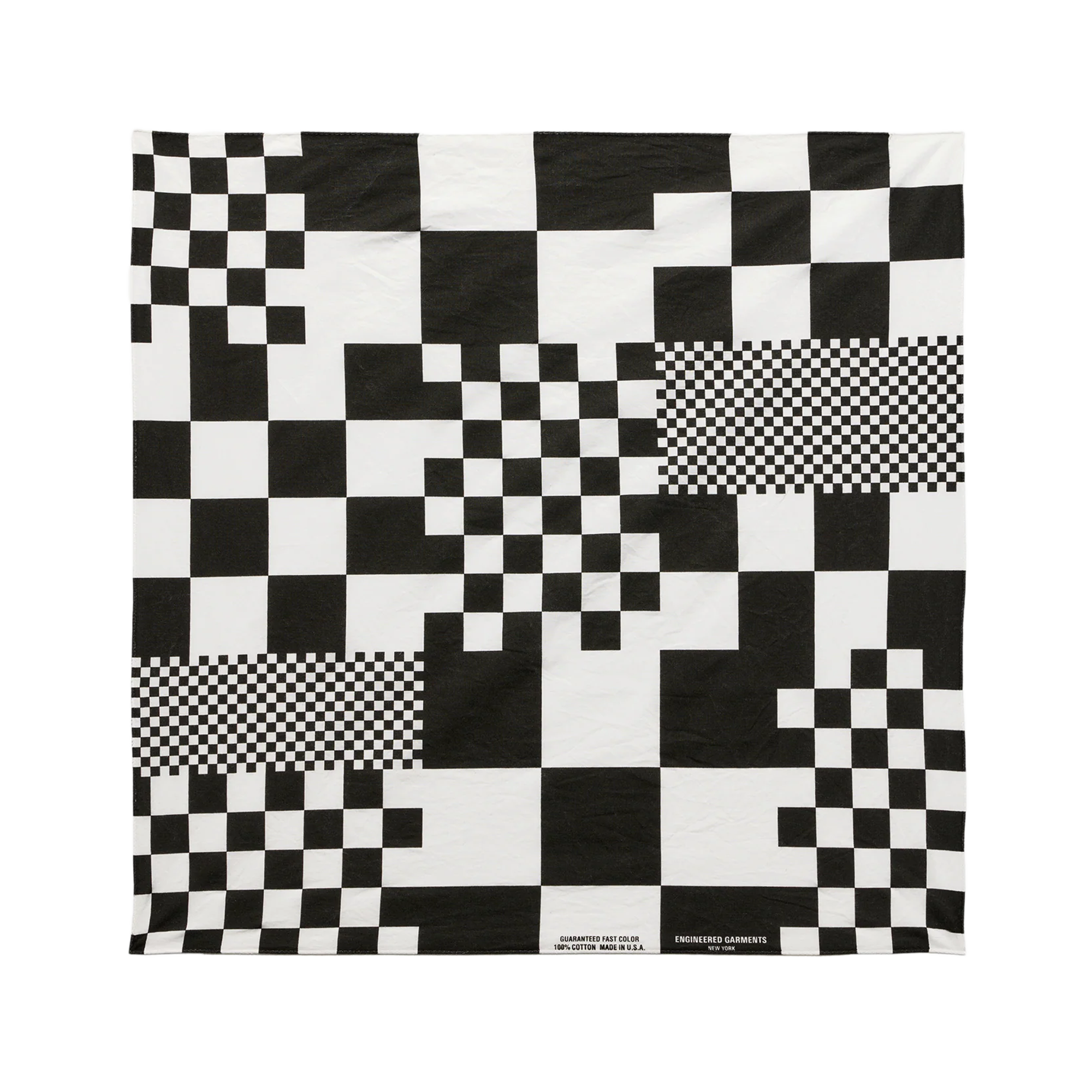 Engineered Garments Printed Bandana White Checker