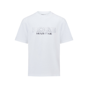 Martine Rose Classic T-Shirt White Rose Outline