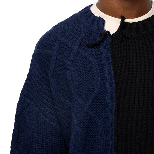 A-COLD-WALL* Ruptured Knit Black Oynx