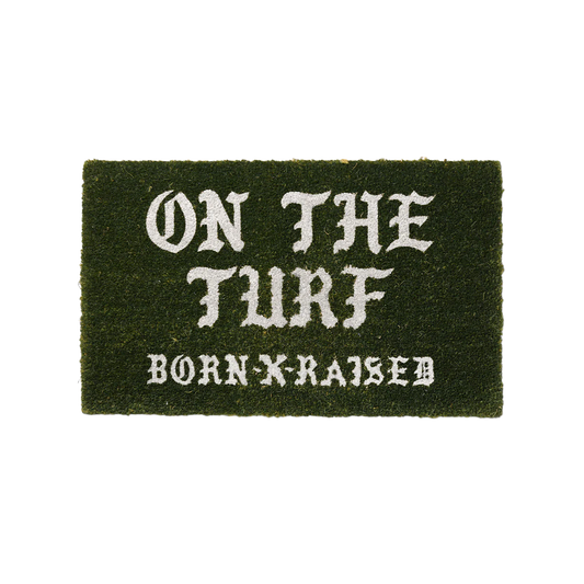 Born x Raised On The Turf Doormat Green White
