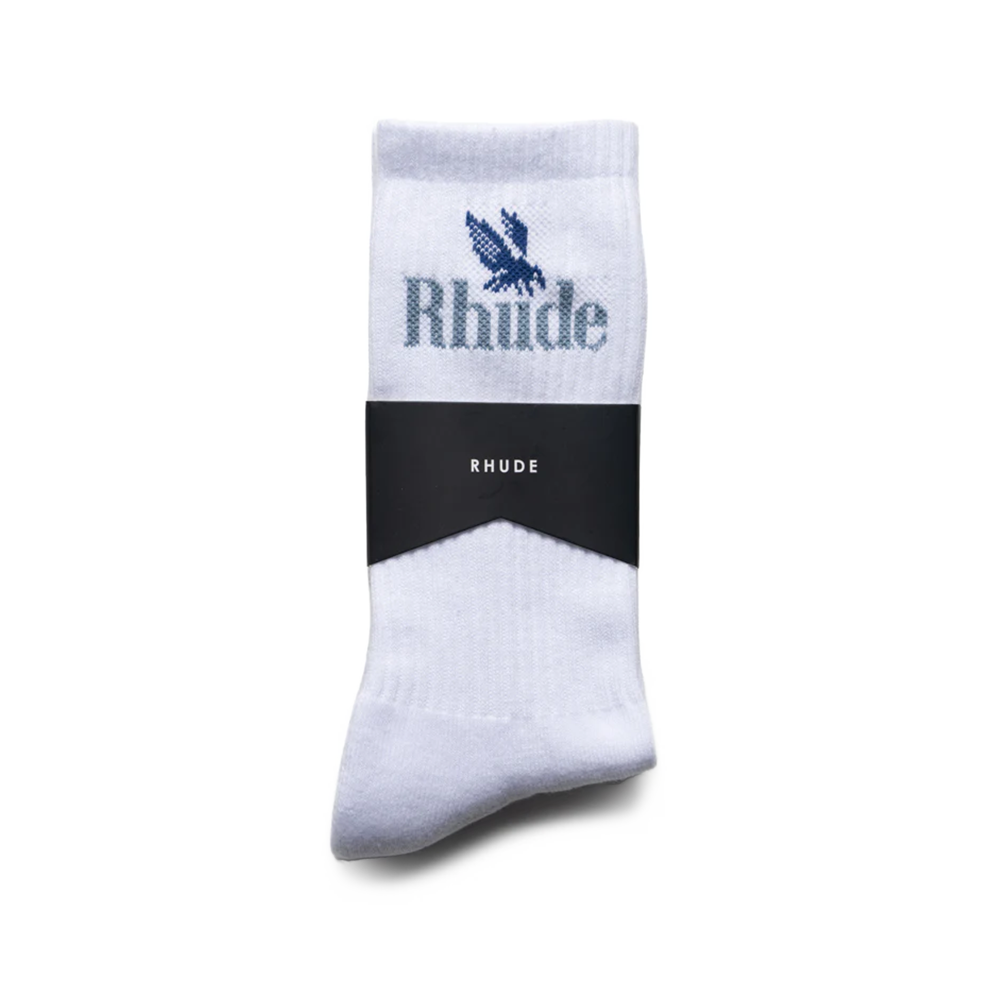 R H U D E Rossa Logo Sock White/Blue