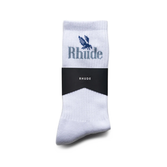 R H U D E Rossa Logo Sock White/Blue