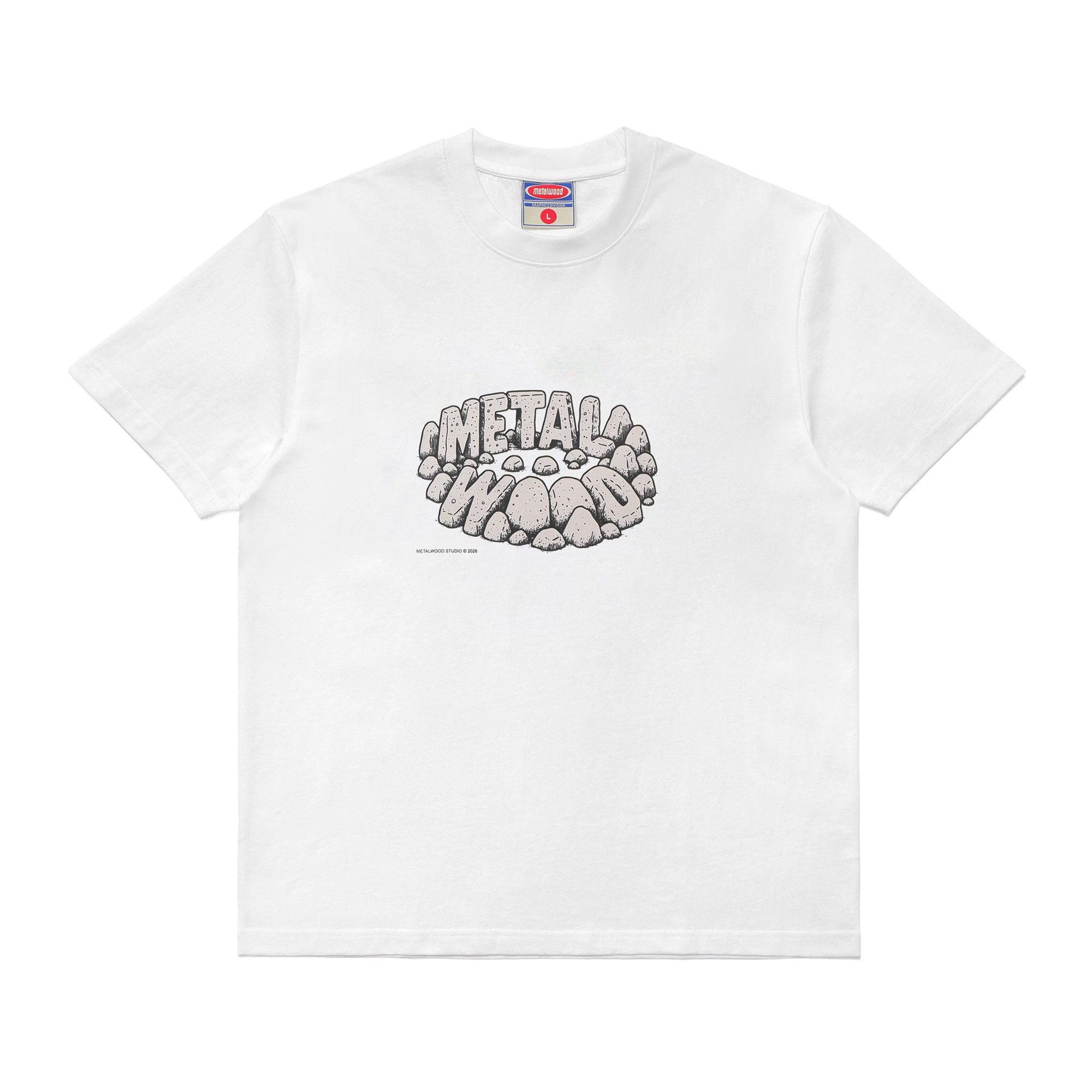 Metalwood Stonehenge T-Shirt White