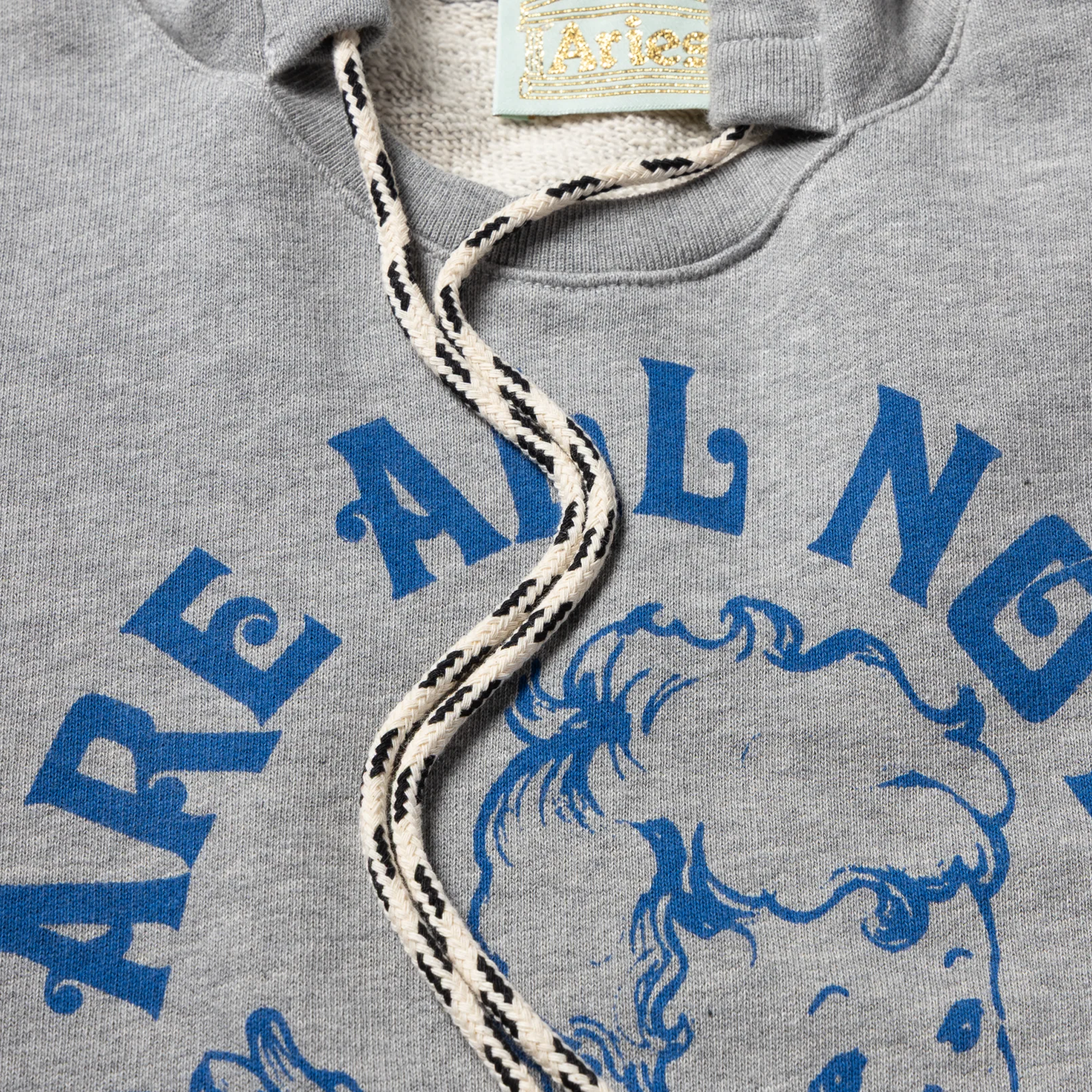 Aries Angel of Nothing Hooded Dress Grey Marl