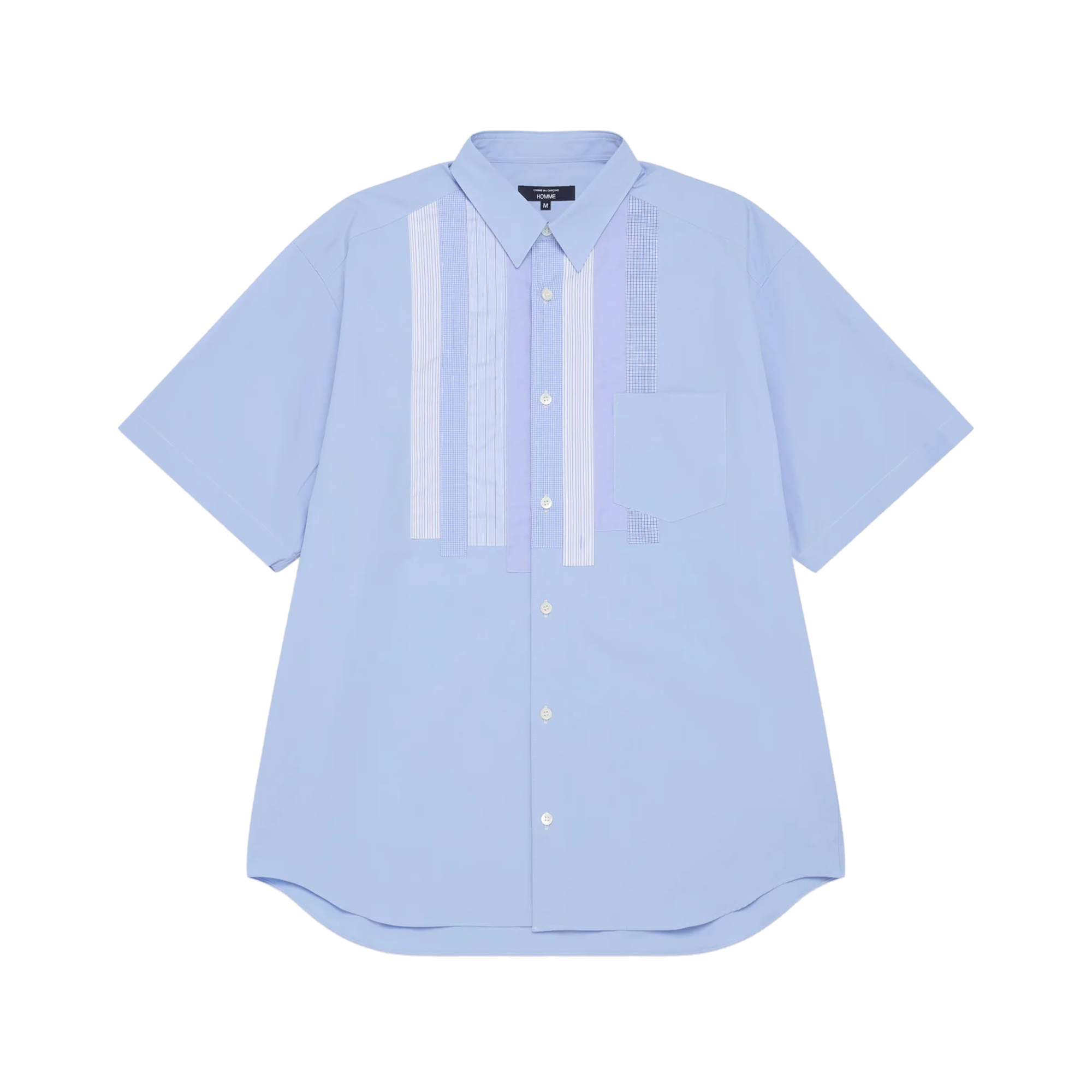 Comme des Garcons Homme Mix Panel Shirt HQ-B017-051 Saxe