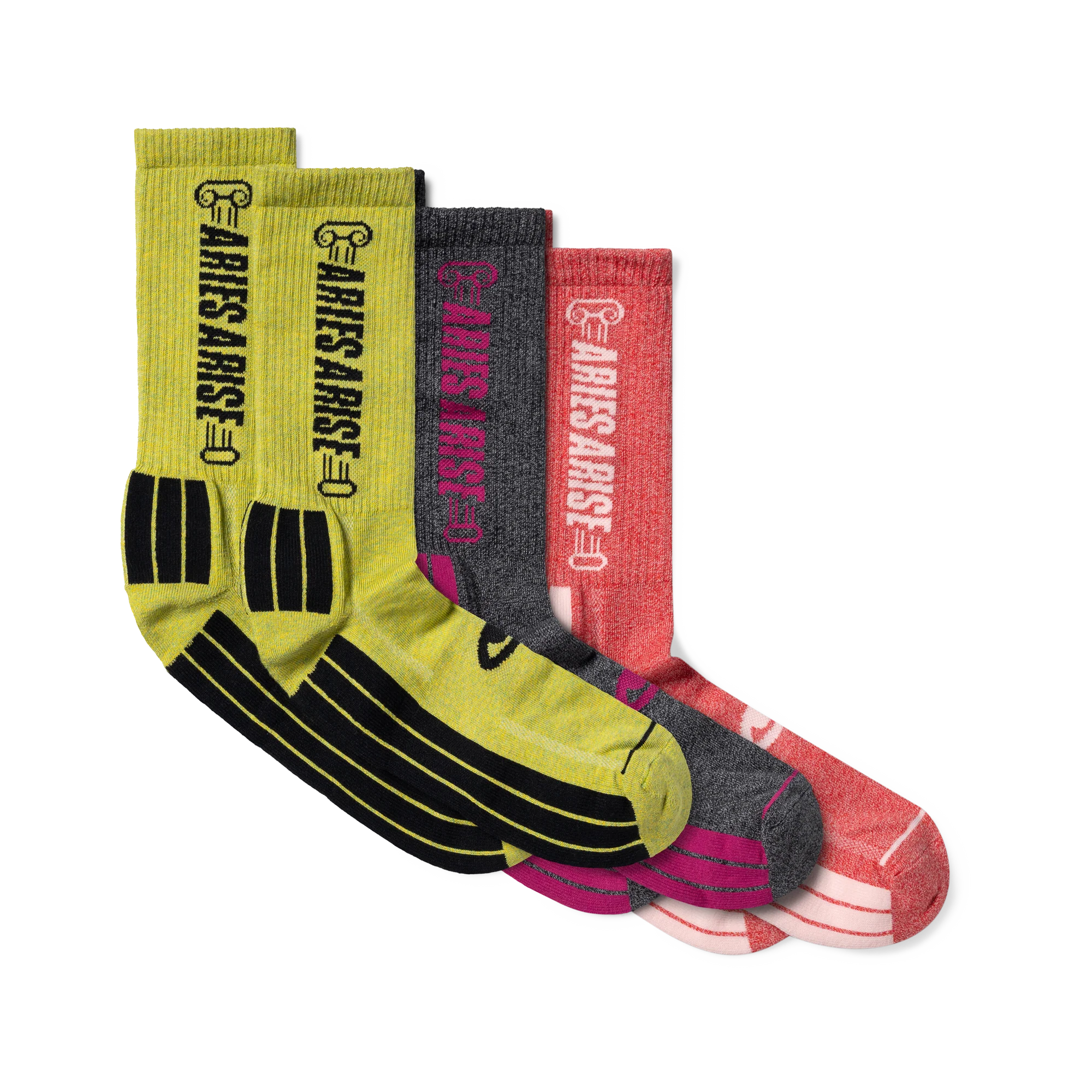Aries 3-Pack Column Sock Multi