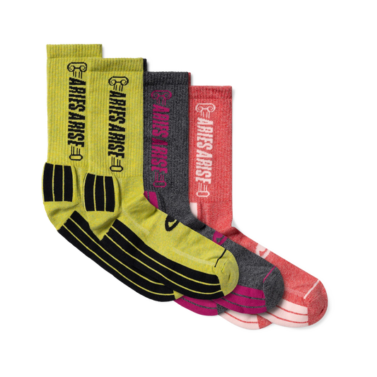 Aries 3-Pack Column Sock Multi