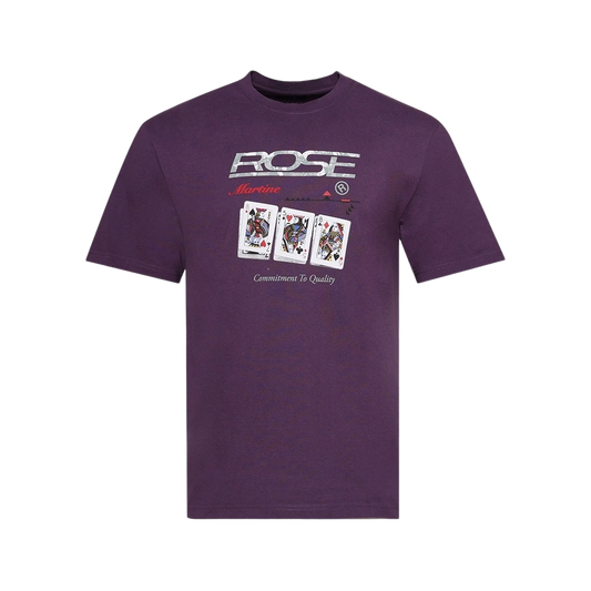 Martine Rose Classic T-Shirt Purple Wine Playing Cards 2