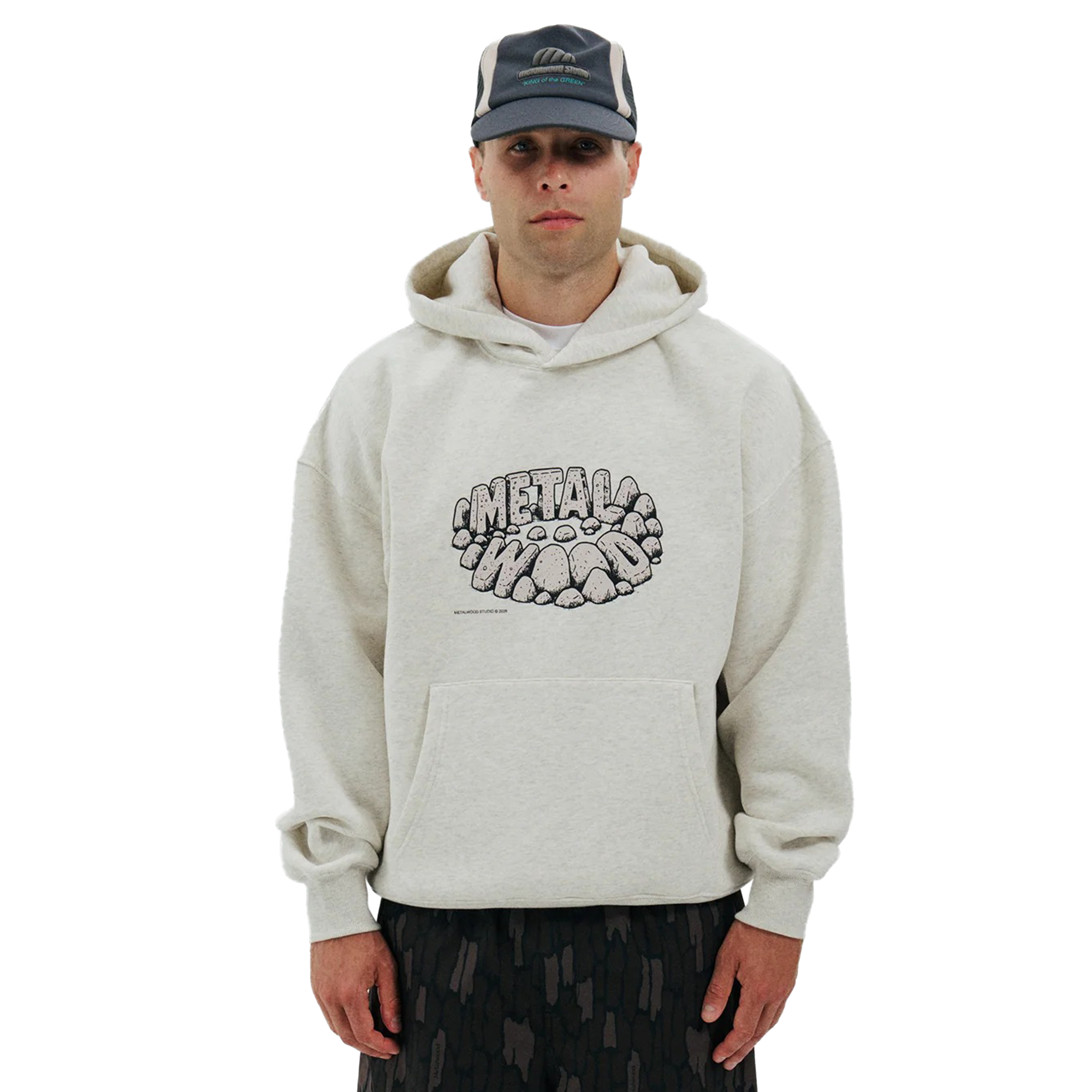 Metalwood Stonehenge Hooded Sweatshirt Heather Grey