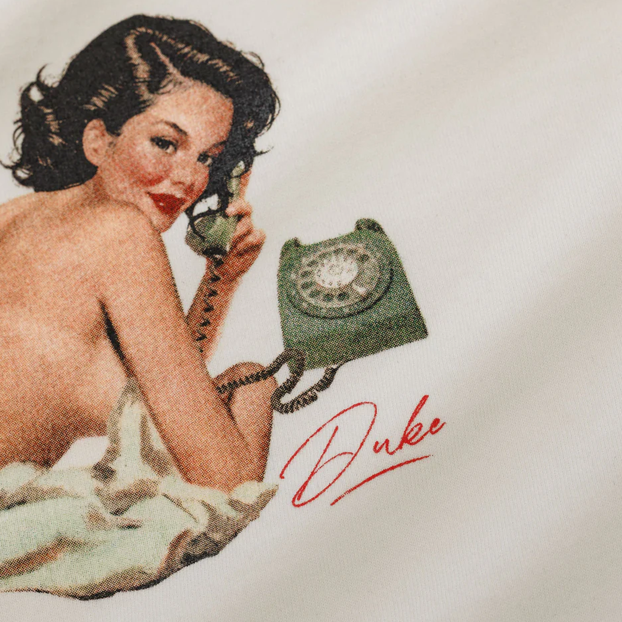 Duke + Dexter Pin Up I Vintage White T-Shirt