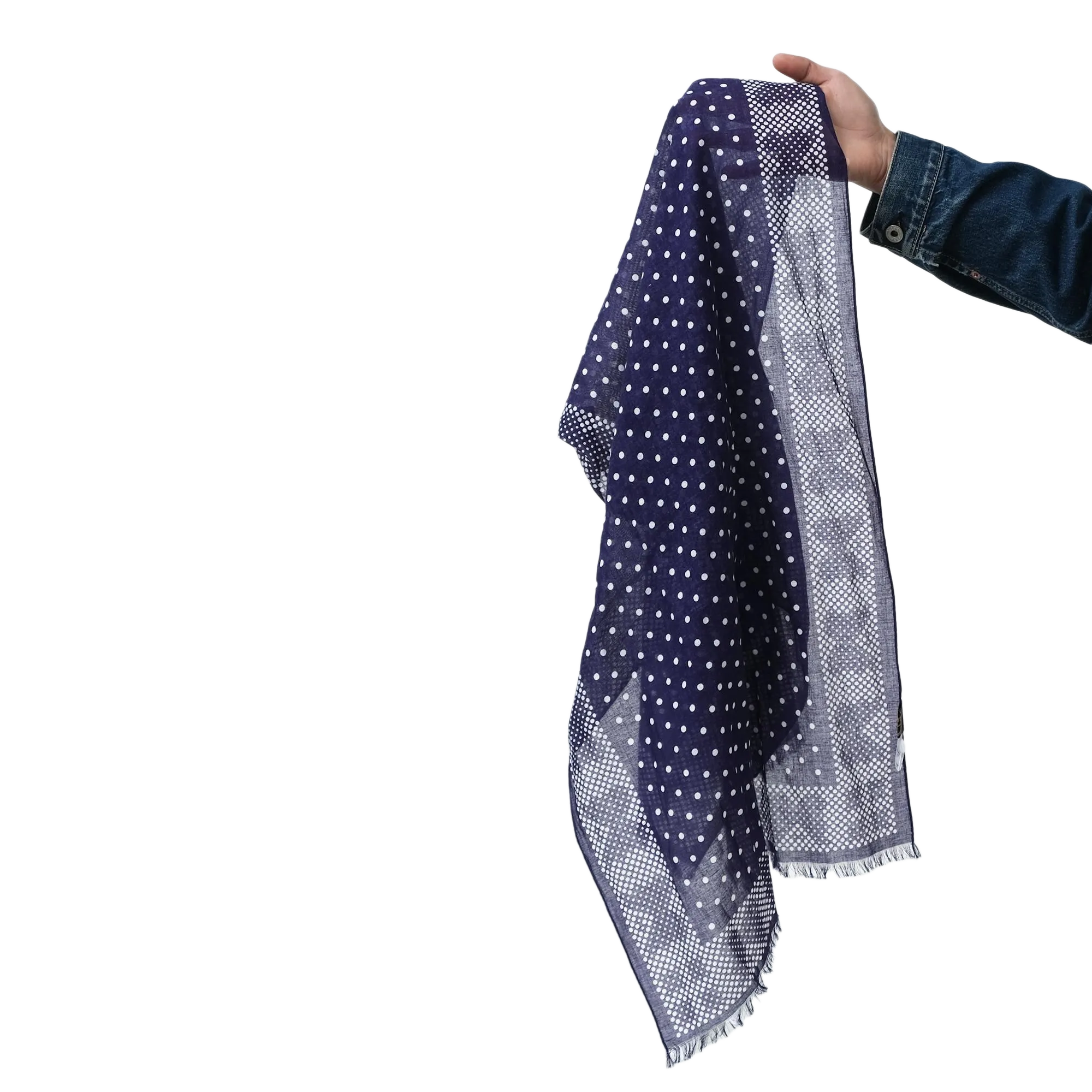 Needles Stole Cotton Gauze Eggplant