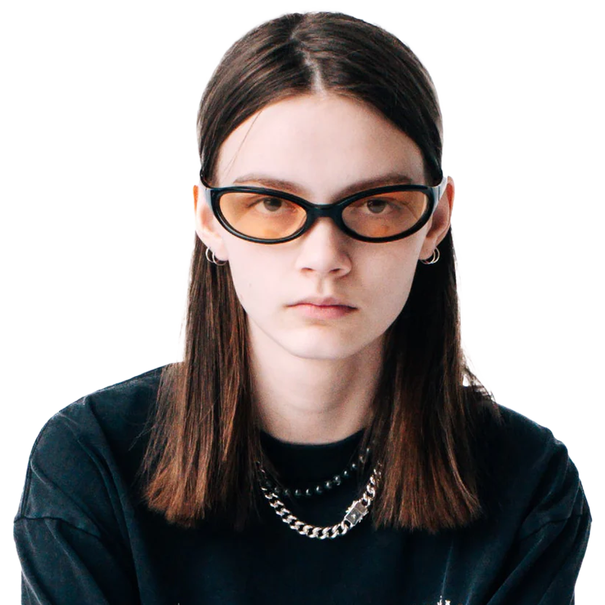 Jungles Jungles Face Slap Sunglasses Black/Yellow