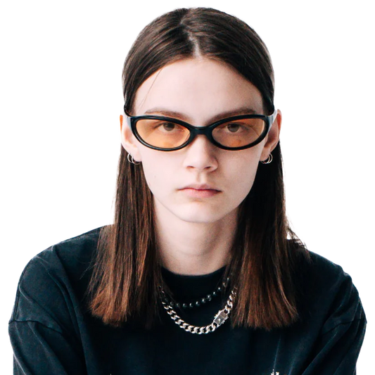 Jungles Jungles Face Slap Sunglasses Black/Yellow