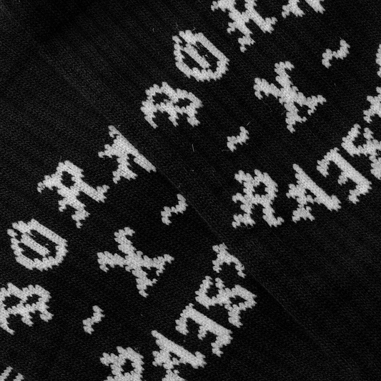 Born x Raised 10 Toes Down Rocker Socks Black