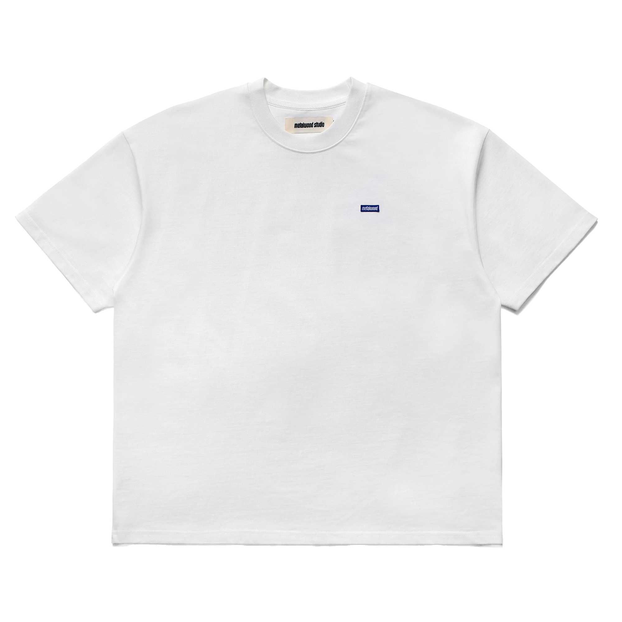 Metalwood Heavyweight Mini Metal Logo T-Shirt White
