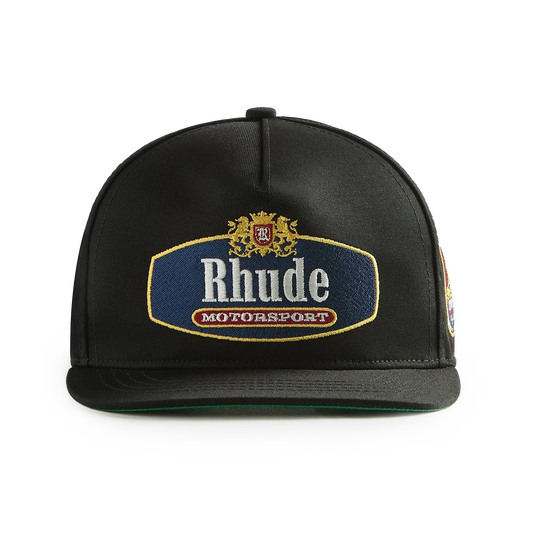 R H U D E Racing Crest Hat Black/Navy