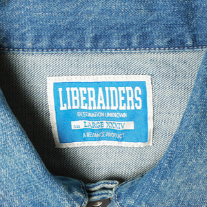 Liberaiders Stamped Denim Jacket Dark Blue