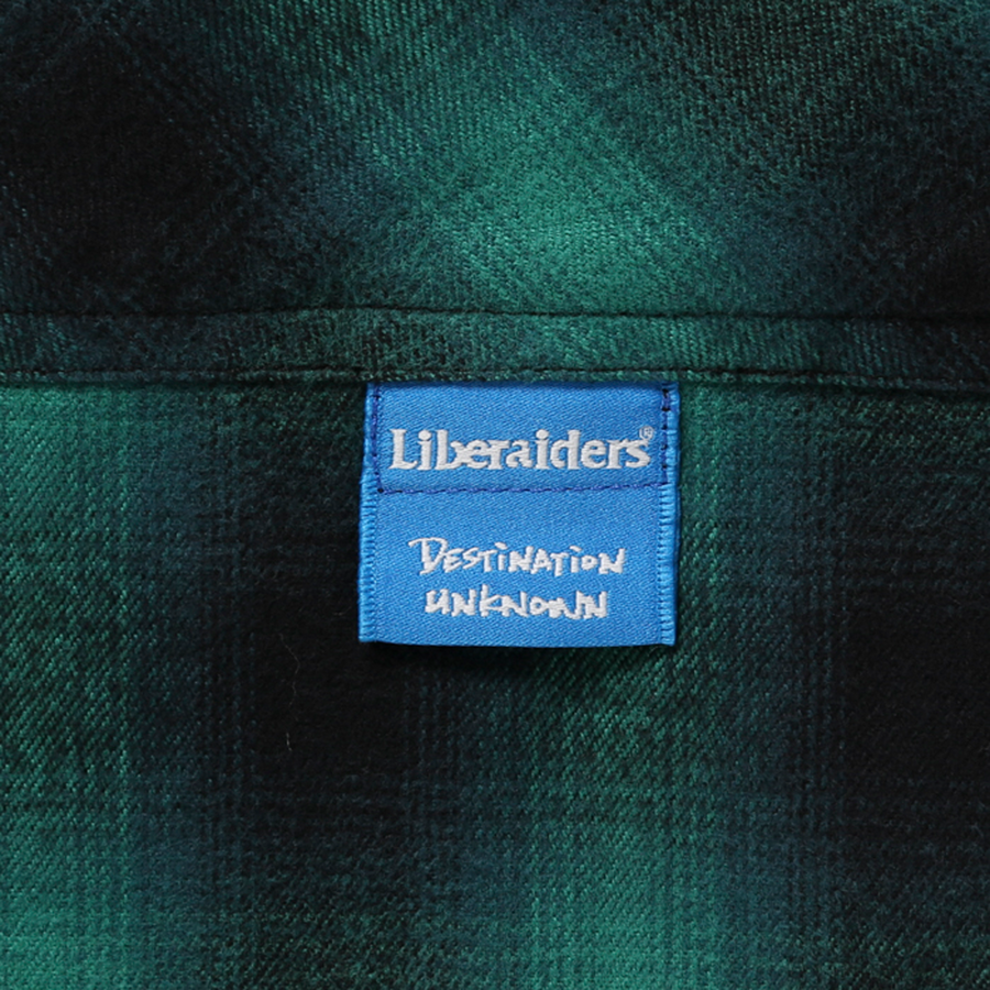 Liberaiders Bleached Plaid Shirt Green