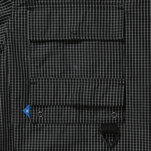 Liberaiders Grid Cloth Short Sleeve Shirt Black