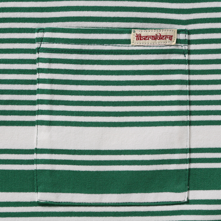Liberaiders Multi Stripe Polo Shirt Green