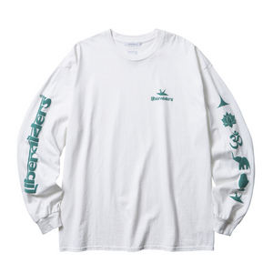 Liberaiders Sleeve Logo Long Sleeve T-Shirt White