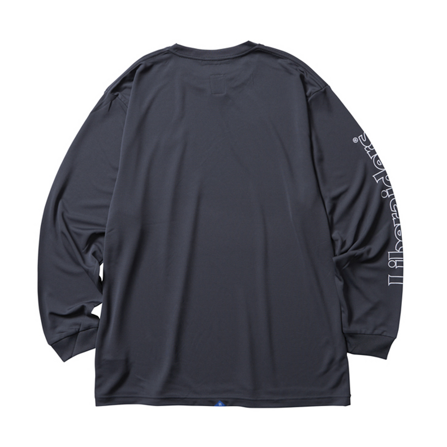 Liberaiders OG Logo Long Sleeve Dry T-Shirt Gray