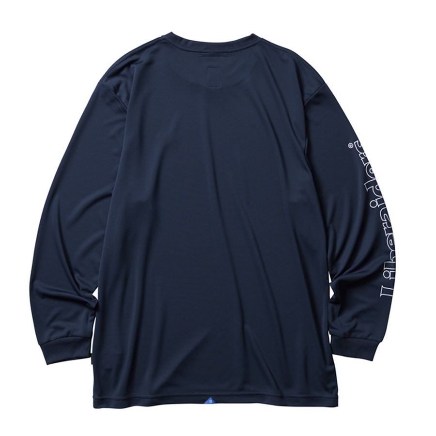 Liberaiders OG Logo Long Sleeve Dry T-Shirt Navy