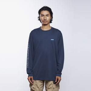 Liberaiders OG Logo Long Sleeve Dry T-Shirt Navy