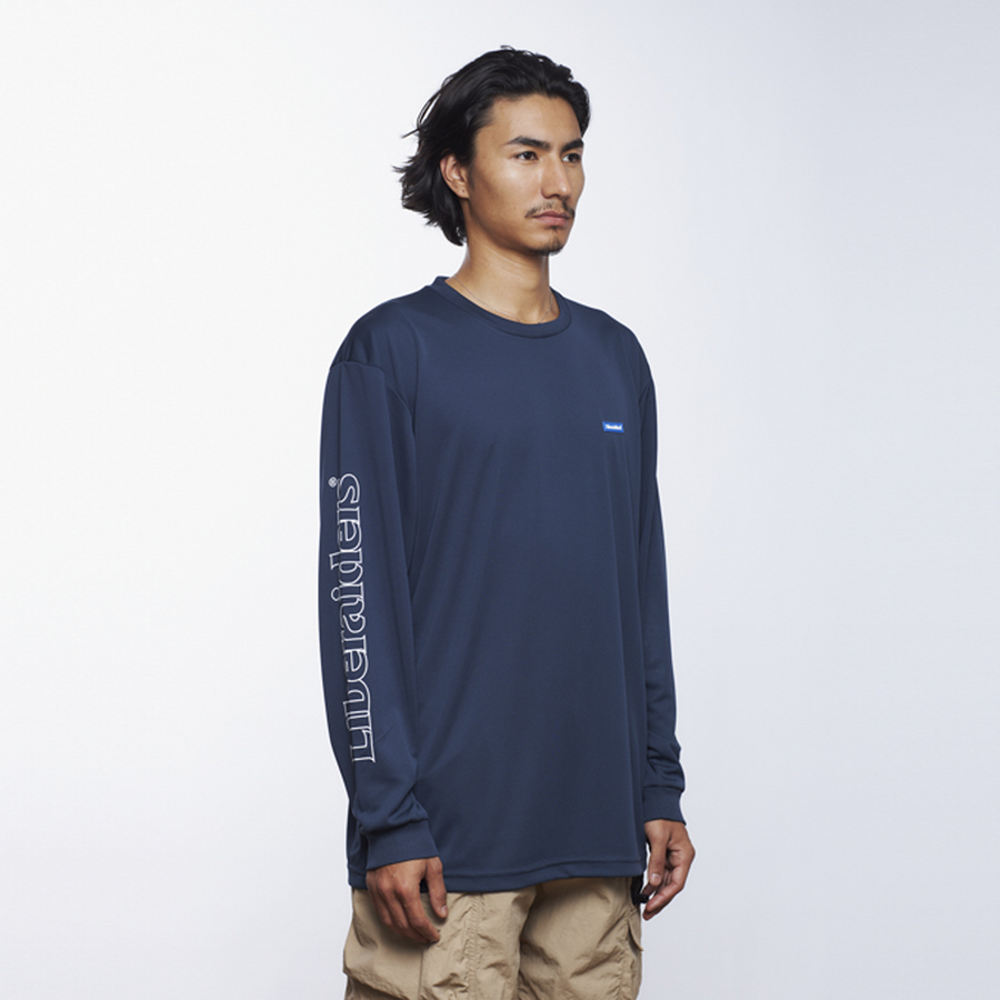 Liberaiders OG Logo Long Sleeve Dry T-Shirt Navy