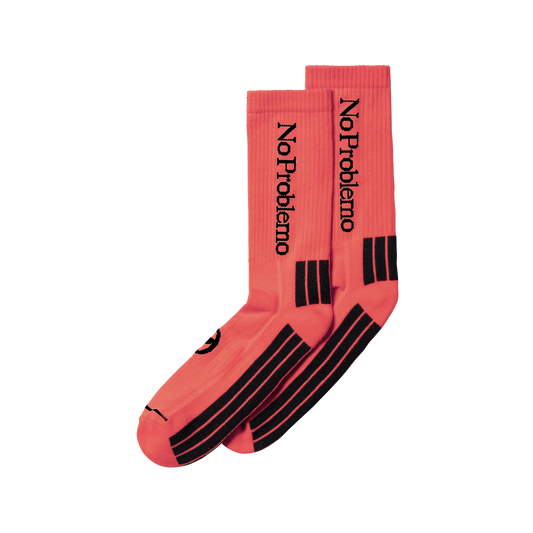 No Problemo Socks Coral