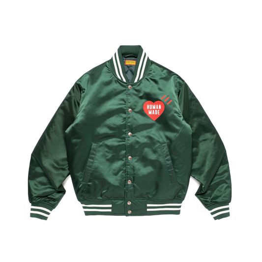 Human Made Nylon Stadium Jacket Green HM30JK038