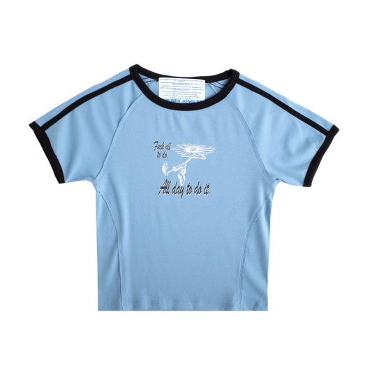 Jungles Jungles Women's Fuck All Baby T-Shirt Blue